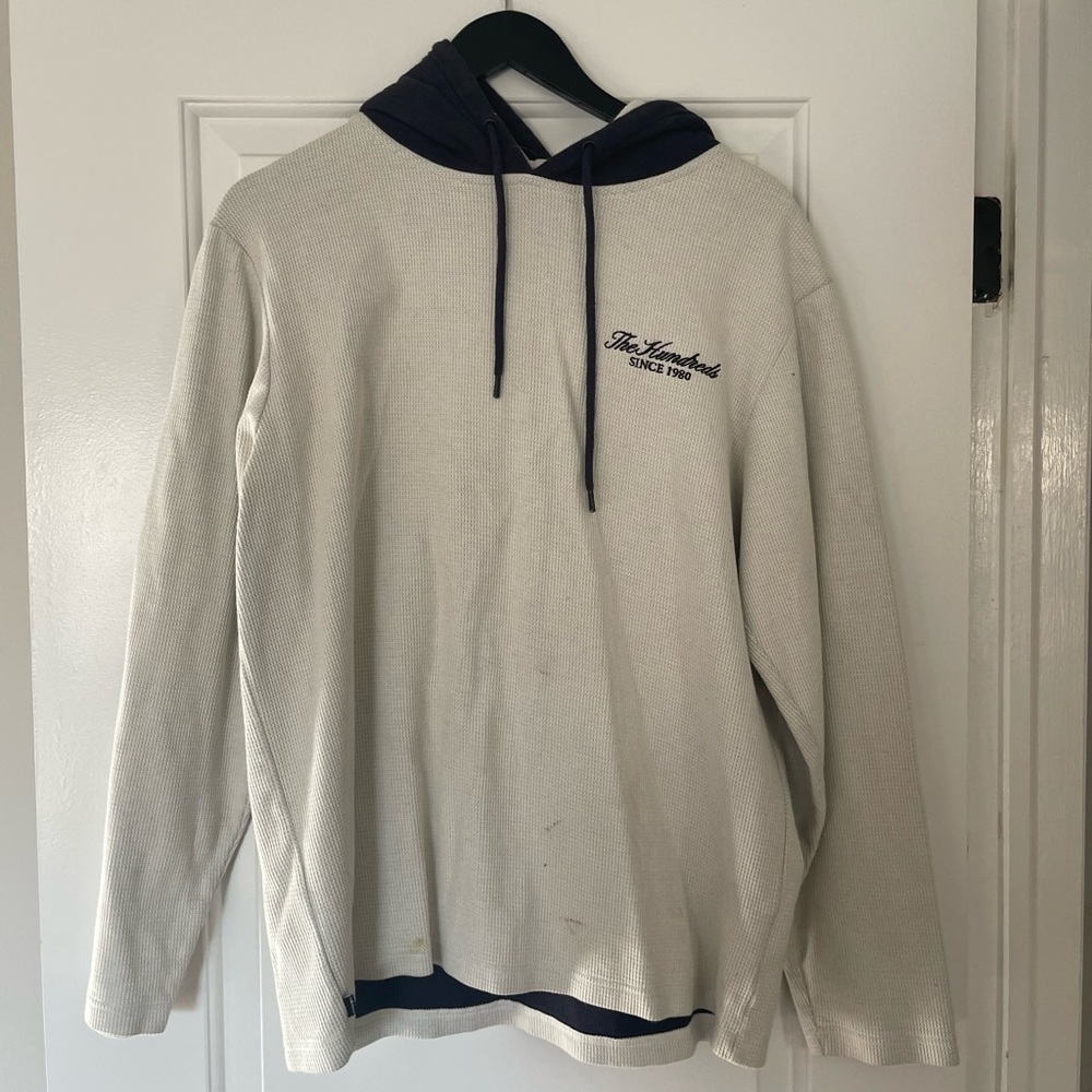 men’s The hundreds white Pullover size medium